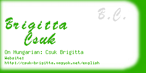 brigitta csuk business card